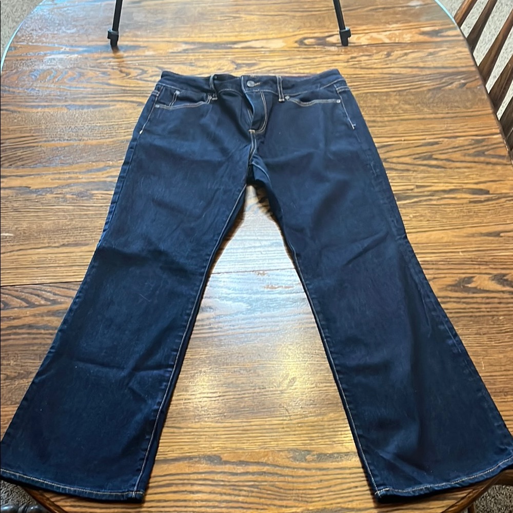 Talbots Blue Boot Cut Jeans Premium Denim